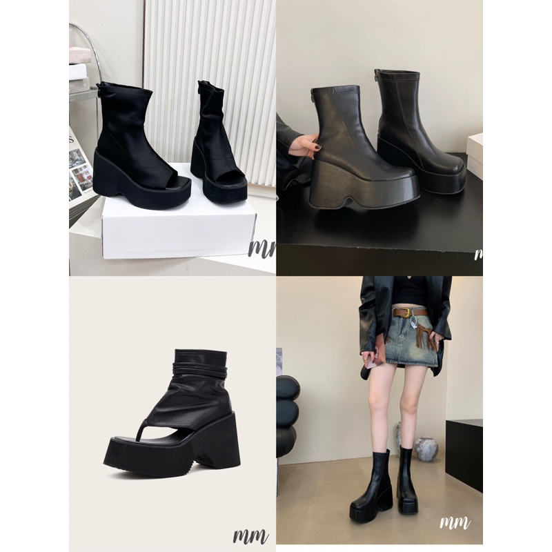 bốt boot đế xuồng cao 8cm mới nhất 2023
