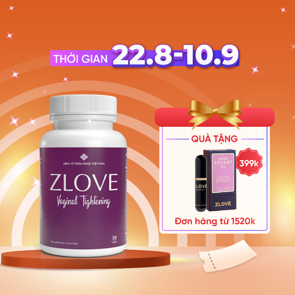 ZLV-2 Hộp Zlove Grow Green AZ- Khắc phục san giãn vùng kín, co thắt vùng đáy chậu, thu hẹp làm hồng vùng kín(50 viên)