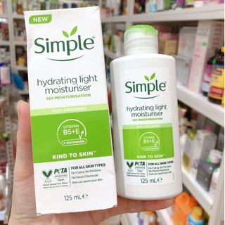 Sữa Dưỡng Ẩm Simple Kind To Skin Hydrating Light Moisturiser UK 125ml