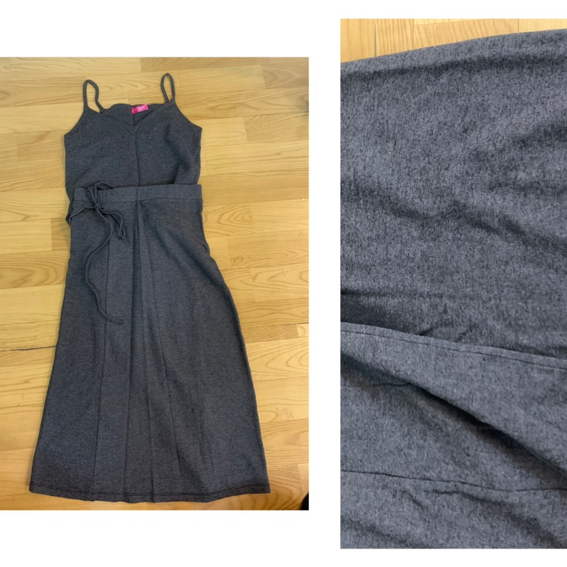 Váy maxi trắng/đen