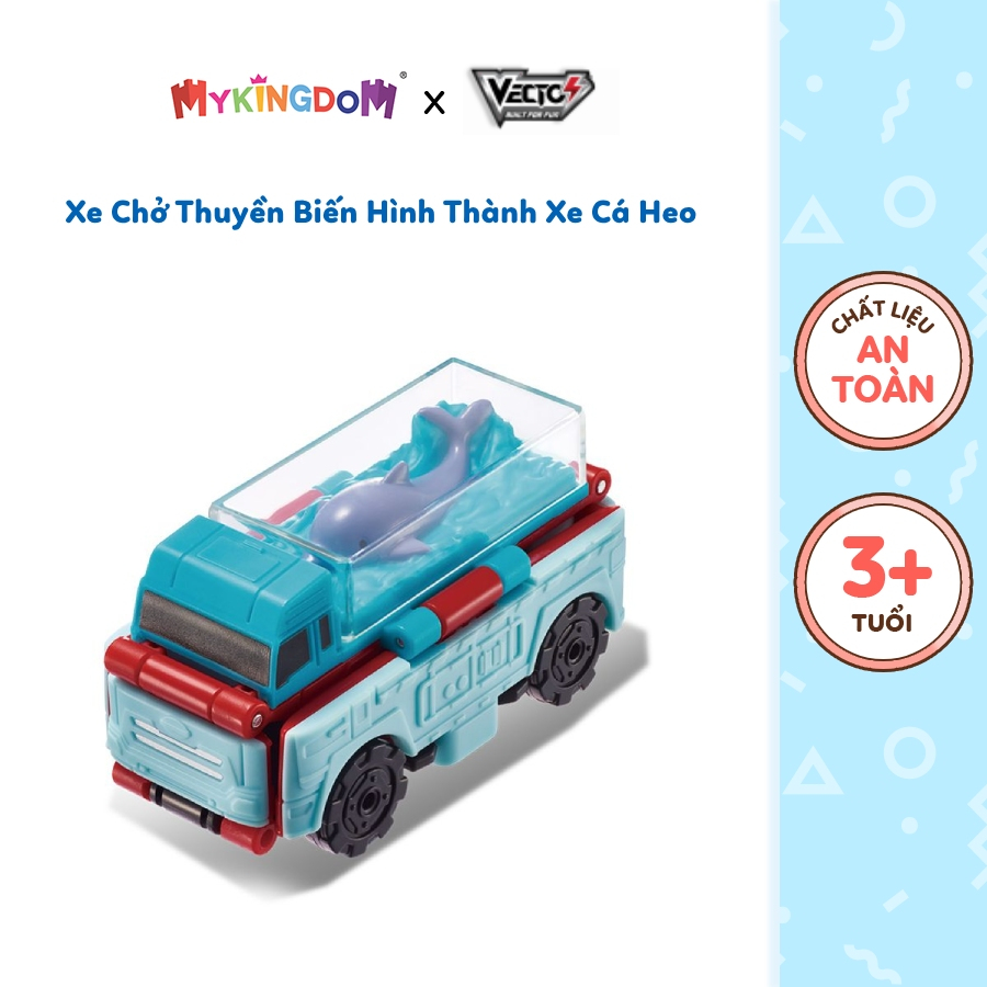 Đồ Chơi VECTO Transracers - Xe Chở Thuyền Biến Hình Thành Xe Cá Heo VN463875-38