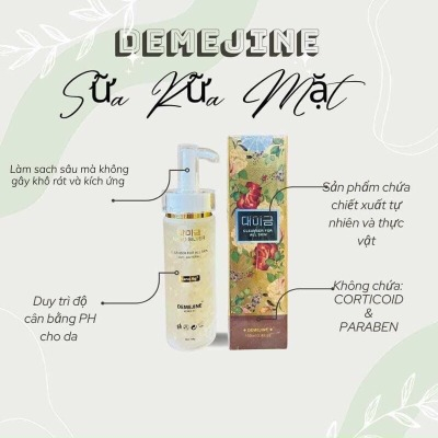 Sữa rửa mặt Demejine