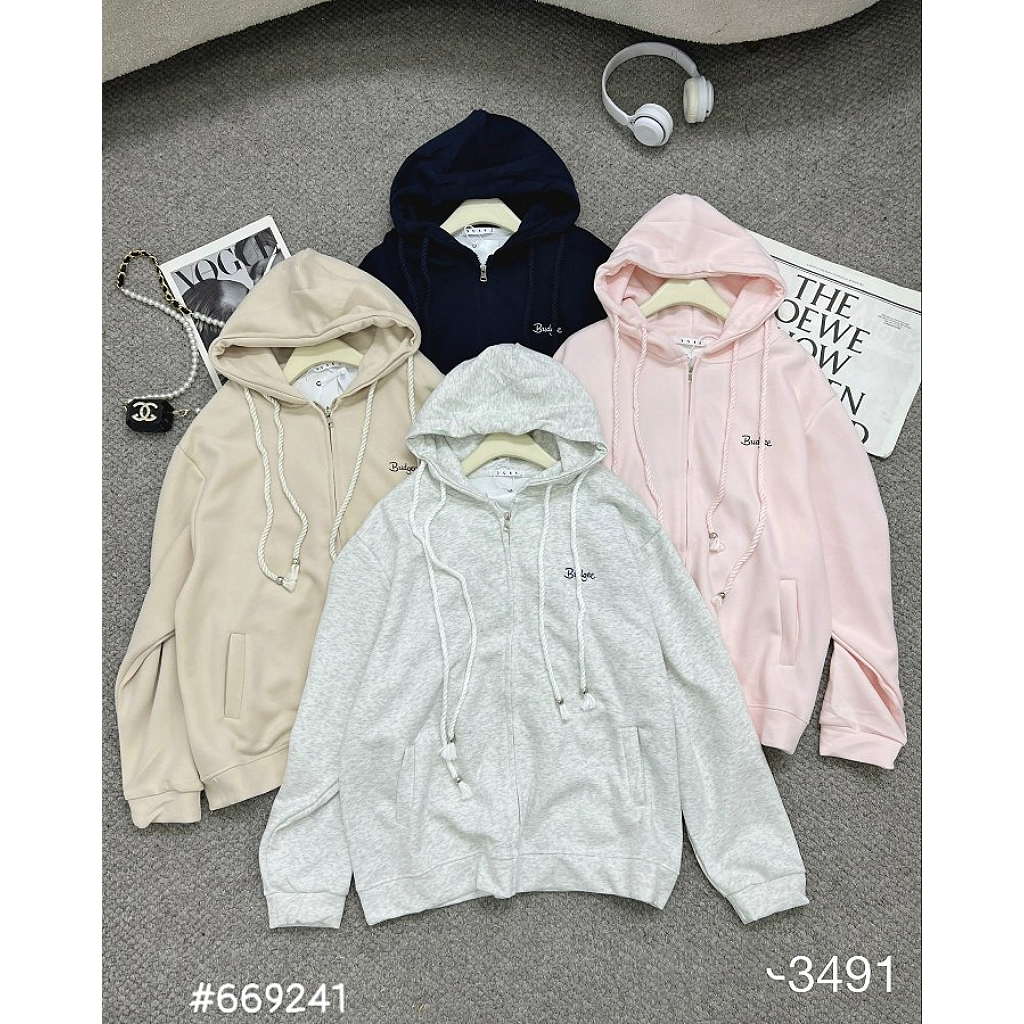 Áo khoác da cá dây đôi Budgee 669241