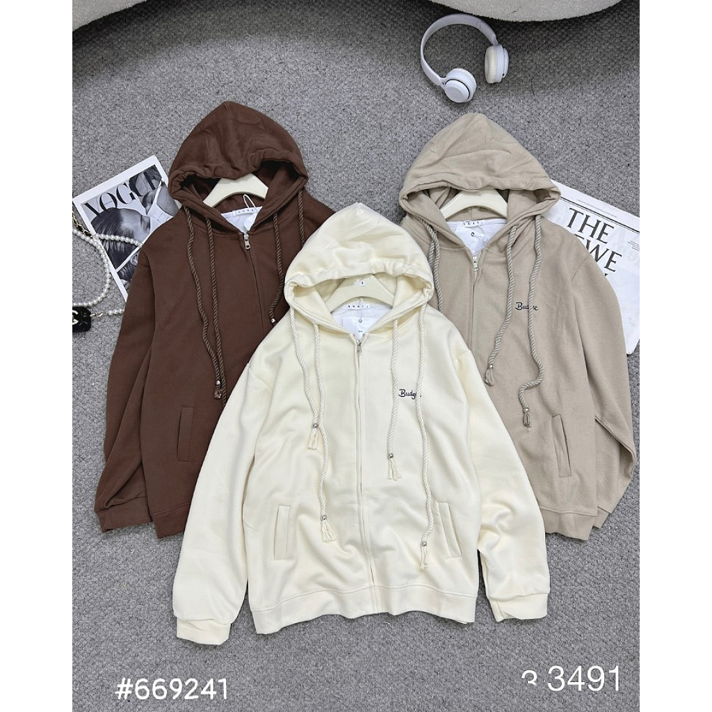Áo khoác da cá dây đôi Budgee 669241