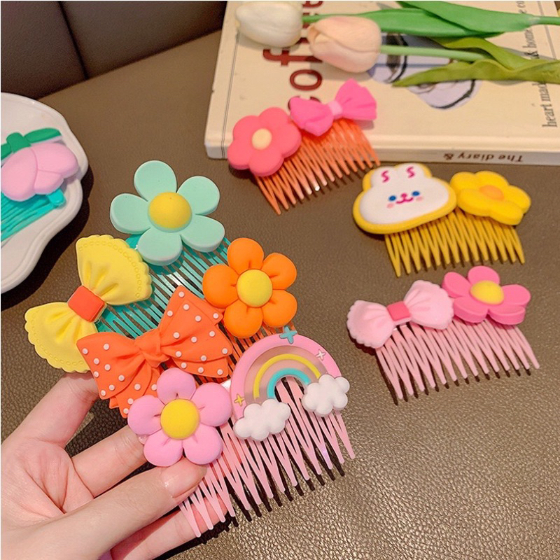 Xước tóc , lược cài tóc hoạt hình nhiều màu sắc đáng yêu cho các bé