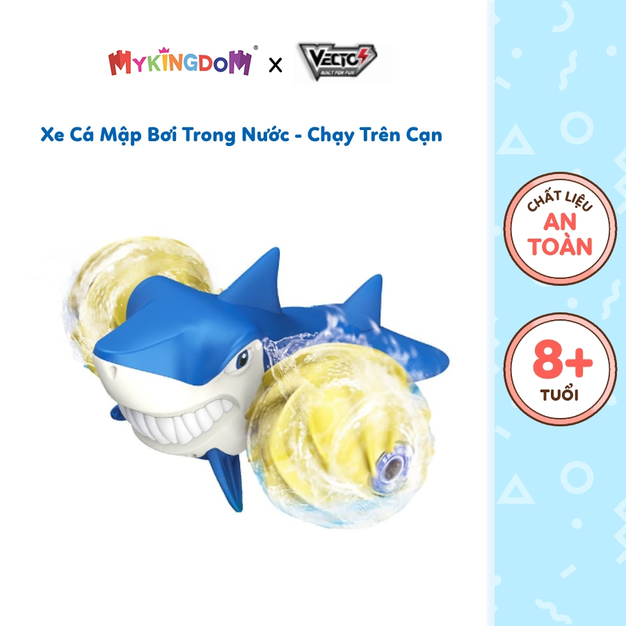 Đồ Chơi Xe Cá Mập Bơi Trong Nước/ Chạy Trên Cạn (Vàng) VECTO VT16A01/YE