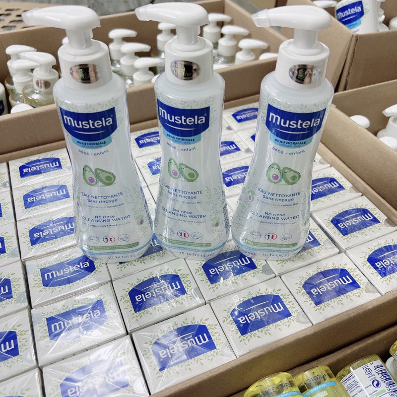 Mustela Nước làm sạch mặt và cơ thể dành cho bé No Rinse Cleansing Water 300ml