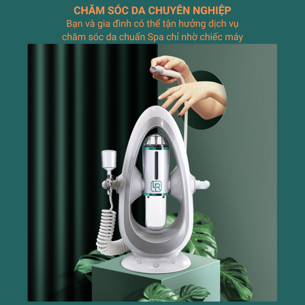 Máy Aqua Peel, Máy Chăm Sóc Da Mặt Aqua Peeling LRENBANG , Làm Sạch Da, Hút Mụn, Bã Nhờn, Phun Oxy- Thế Hệ Mới