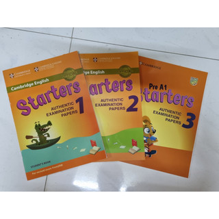 Sách - Tiếng anh Cambridge English Starters 1 2 3