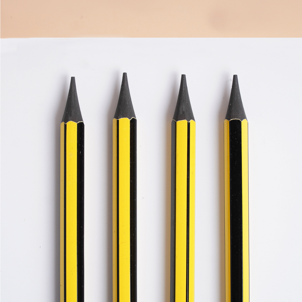 Bút Chì Lục Giác Có Tẩy MONDEZ - 1 Chiếc Ngòi 2B, Nét Bút Mịn Chì Mềm, Dùng Cho Bé Tập Viết M10001