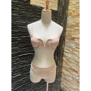 [3 MÀU] Bikini cúp ngực phối khoen V