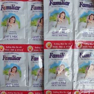 Dây sữa tắm familiar tinh chất sữa dê 5ml