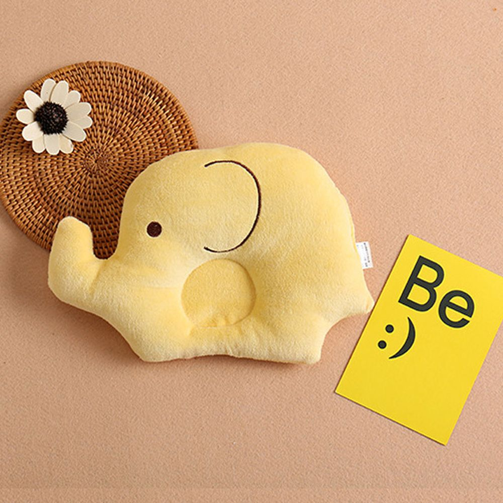 Gối cho bé sơ sinh, gối chống méo đầu cho bé hình chú voi đáng yêu