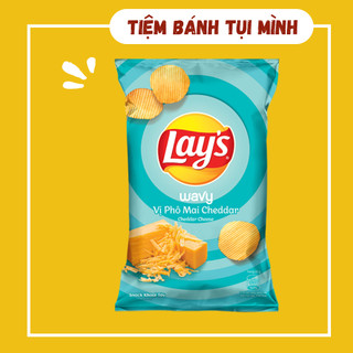 Bánh Snack Lays Vị Phô Mai Cheddar, đồ ăn vặt