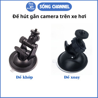 Chân đế hút gắn camera hành trình lên ô tô, xe hơi