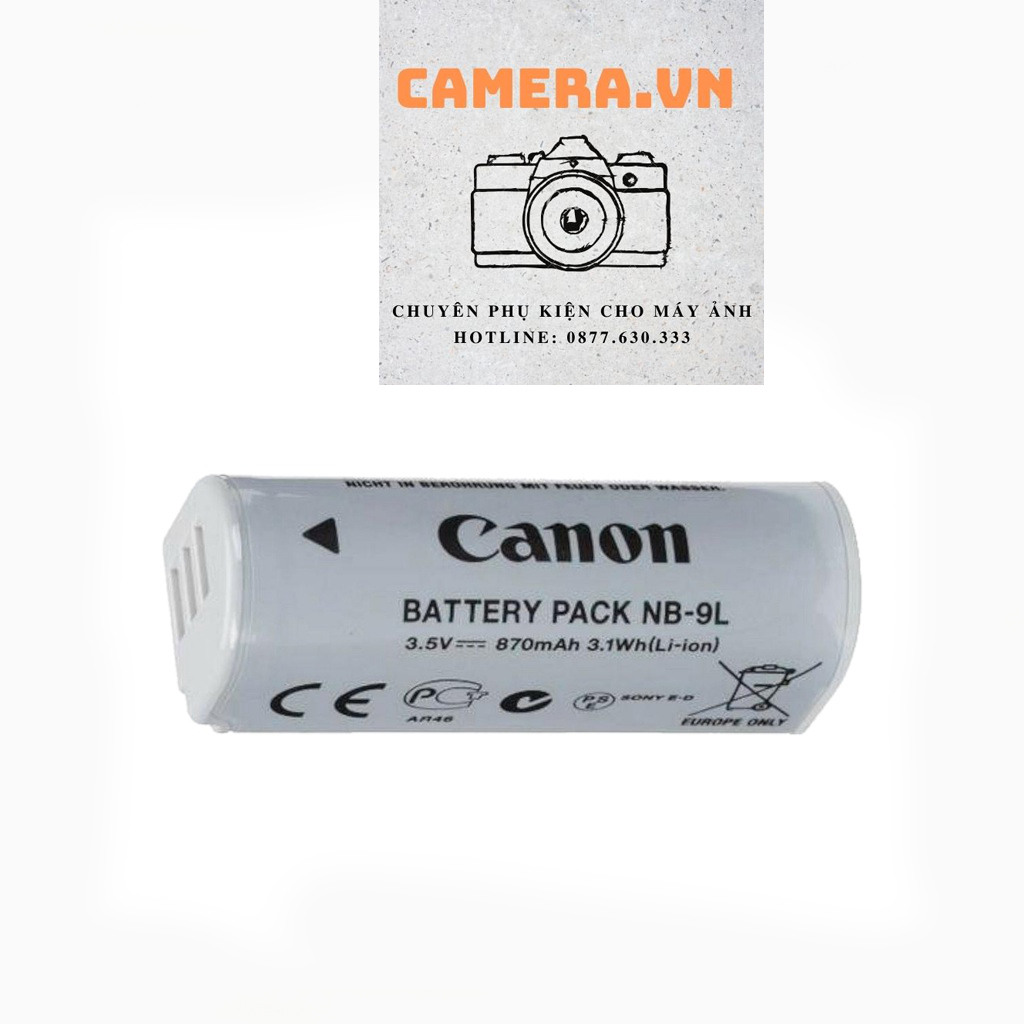 Pin máy ảnh Canon NB-9L  - Hàng nhập khẩu - DUNG LƯỢNG CAO