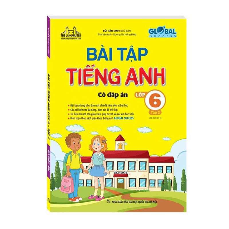 Sách -(Combo)Bài Tập Tiếng Anh Lớp 6(Có Đáp án)-Global Success