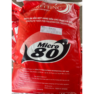 1kg cám micro 80 phù hợp cho guppy, betta, mún, 3 đuôi nhỏ, dòng cá thịt
