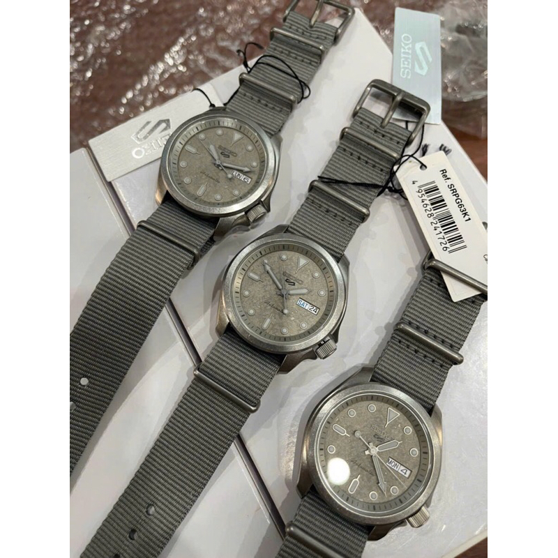 Đồng hồ nam dây vải Seiko 5 Sport Automatic SRPG63K1