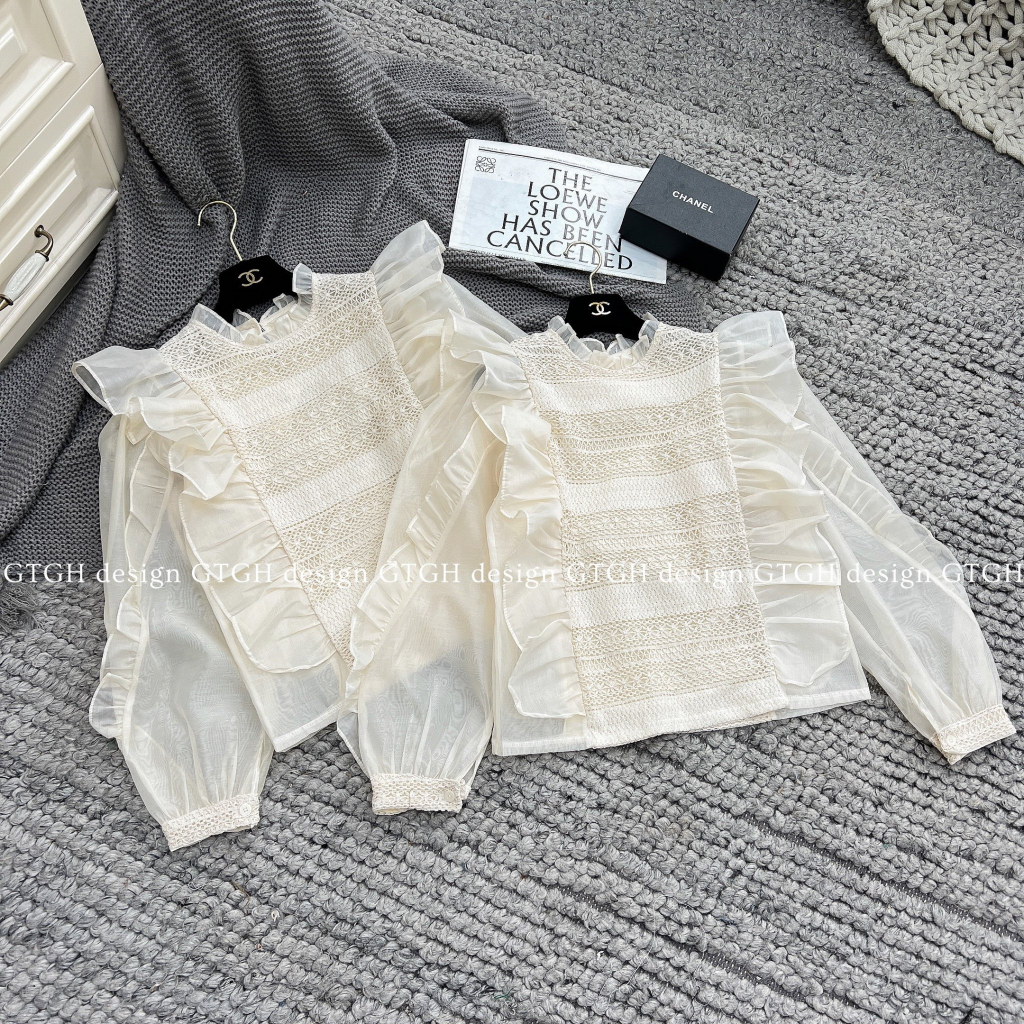 Siuu phẩm áo ren phối tơ bèo so hott hàng QC