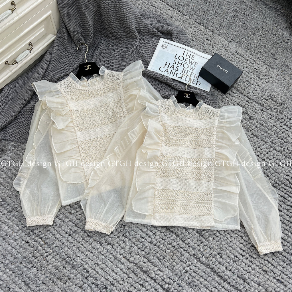 Siuu phẩm áo ren phối tơ bèo so hott hàng QC