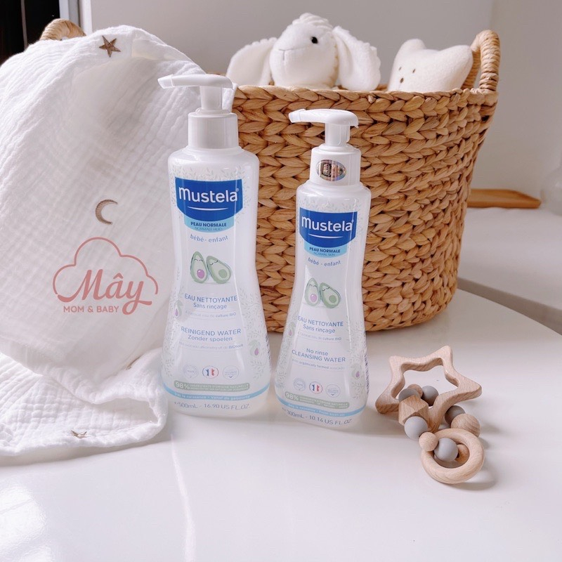 Mustela Nước làm sạch mặt và cơ thể dành cho bé No Rinse Cleansing Water 300ml