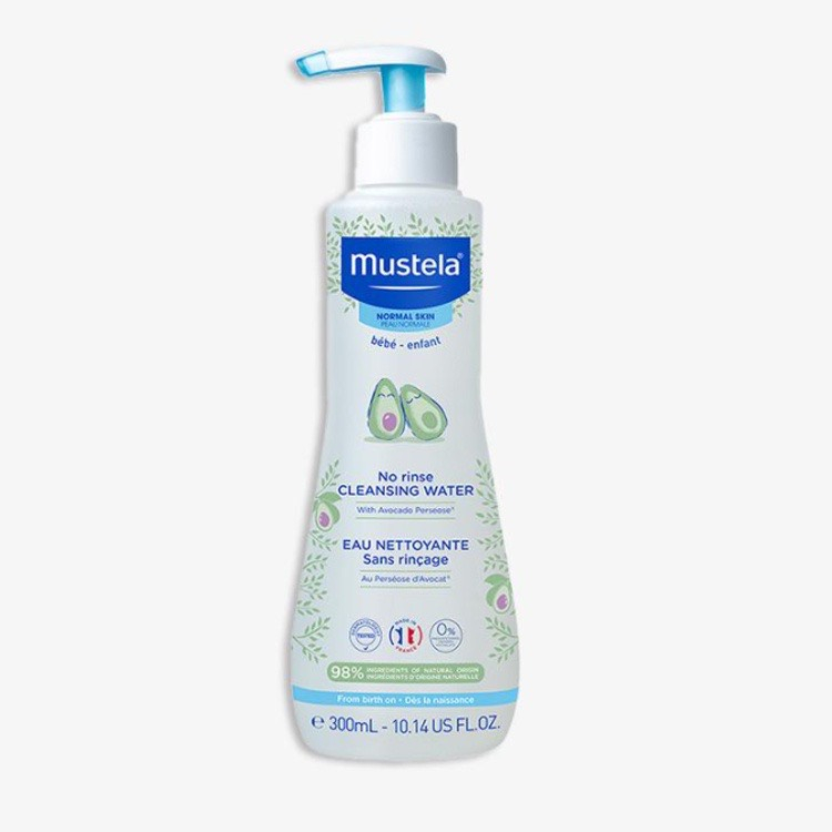 Mustela Nước làm sạch mặt và cơ thể dành cho bé No Rinse Cleansing Water 300ml