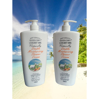 ComBo 2 Chai Sữa tắm LUXURY 1200ml (tinh chất sữa dê tráng sạch dưỡng ẩm toàn thân)