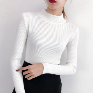 Áo len tăm cổ 3 phân - áo len tăm nữ- áo len tăm hàng quảng châu - mochi fashion shop