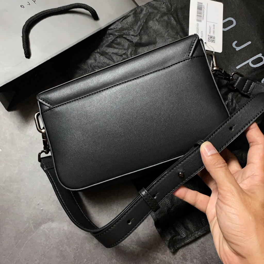 Túi nam hộp nắp gài sọc ngang - PM44