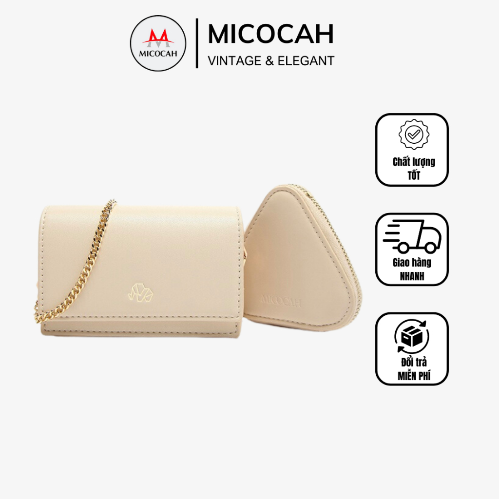 Túi Đeo Chéo Nữ Mini Thời Trang MICOCAH Nhỏ Gọn Dễ Thương Da Cao Cấp Cực Đẹp Đi Chơi Dự Tiệc Sang Trọng MC128 - Micocah