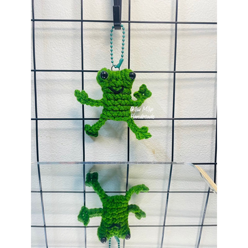 Móc khoá ếch bằng len , Ếch zô triiiii