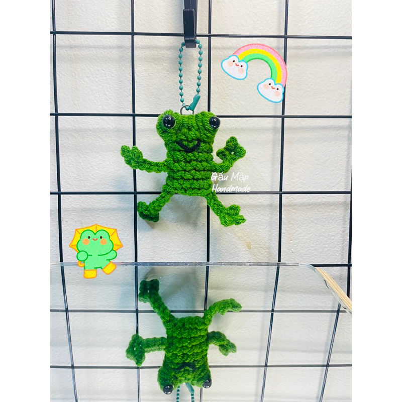 Móc khoá ếch bằng len , Ếch zô triiiii