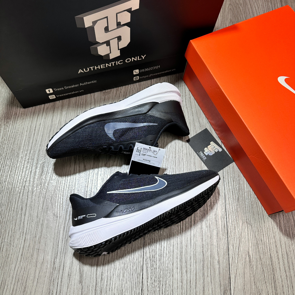 Giày thể thao NIKE AIR WINFLO 9 BLACK RUNNING DD6203 001