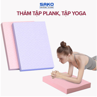 Thảm Tập Yoga Giữ Thăng Bằng, Đệm Tập Plank, Kê Gối Tập Yoga, Gym Tiện Lợi Dày 2-4 Cm