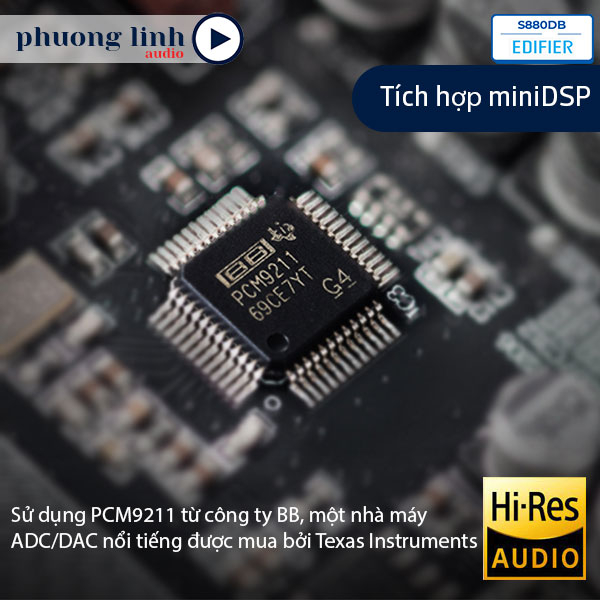 Loa Edifier S880DB Bluetooth 5.0 Nghe nhạc Hires Audio Kết nối máy tính, laptop, tv - Hàng chính hãng