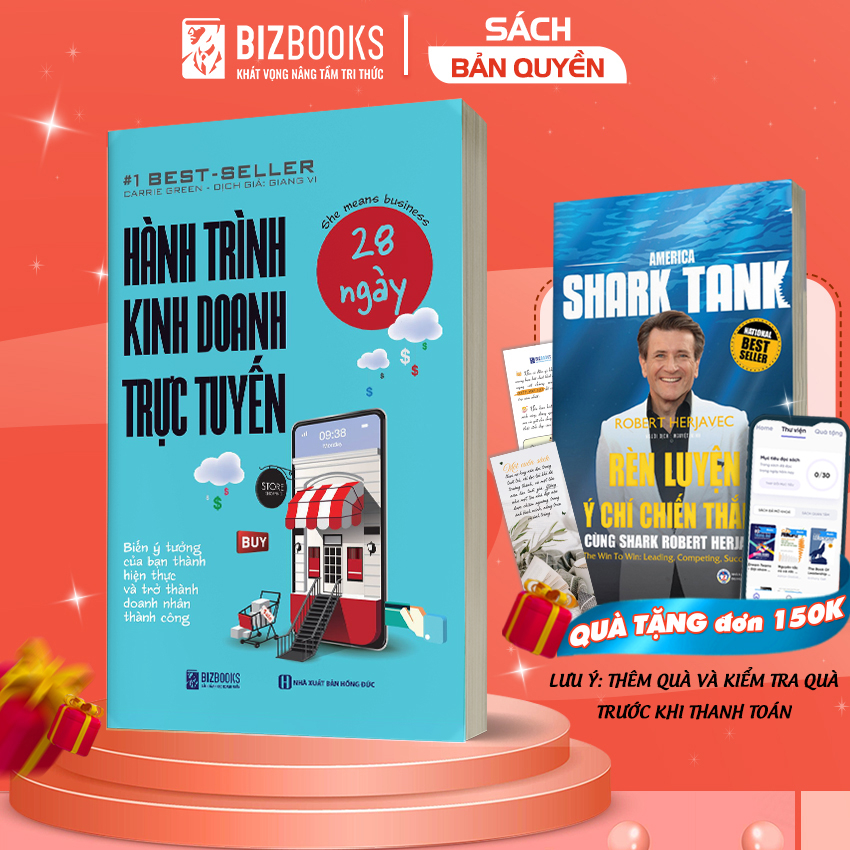 BIZBOOKS - Sách - Hành Trình Kinh Doanh Trực Tuyến 28 Ngày - 1 BEST SELLER
