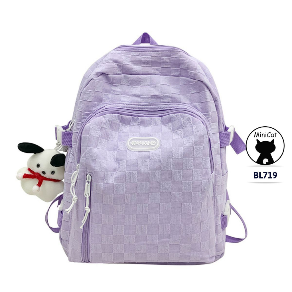 Balo nam nữ cao cấp, thời trang, đi học, đi chơi cá tính MiniCat BL719