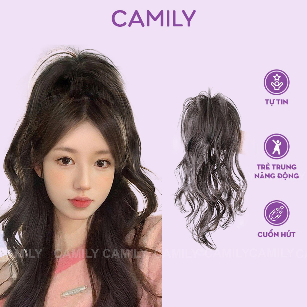 Tóc giả Camily tóc ngoặm xoăn sóng nhẹ nhàng tự nhiên nữ tính CM18