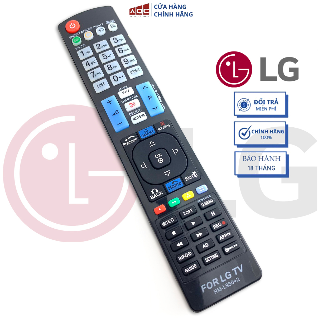 Remote tv LG CHÍNH HÃNG - Điều khiển tv LG zin Hãng Loại đẹp đầy đủ tem mác