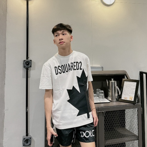 Áo Thun Nam Dsq 060 Chất Liệu Cotton Phù Hợp Cho Cả Nam Và Nữ Hai Màu Đen Trắng