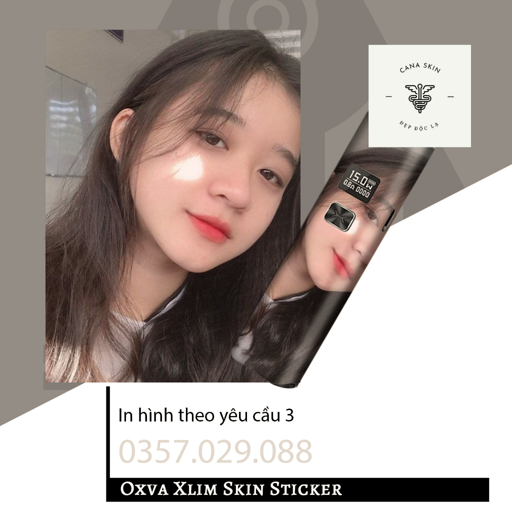 Miếng dán skin cana in hình theo yêu cầu dành cho Xlim V1 / Xlim V2 / xlim SE / favostix / Xlim Pro / feelin...