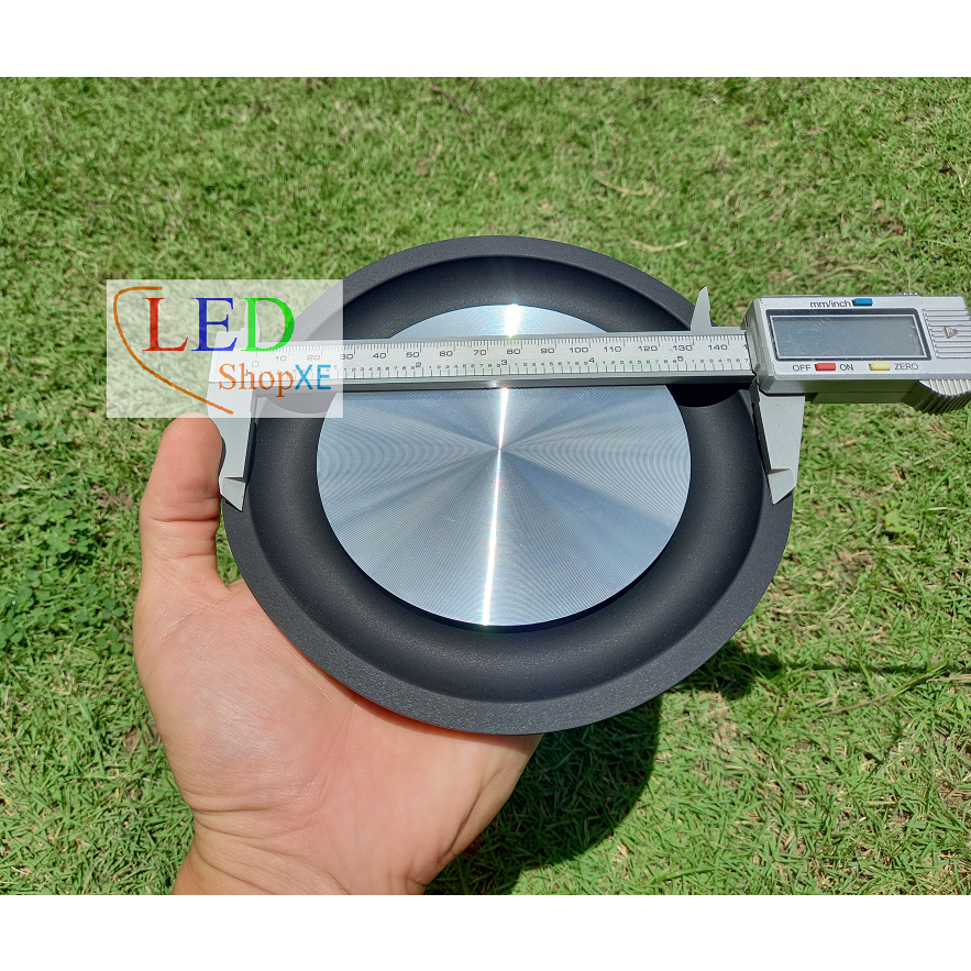 Cộng hưởng trầm 6.3 inch - 160mm màng sắt phay nhôm xước