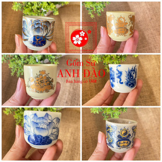 Chén kỷ thờ, chén rượu thờ cúng Bát Tràng cao cấp