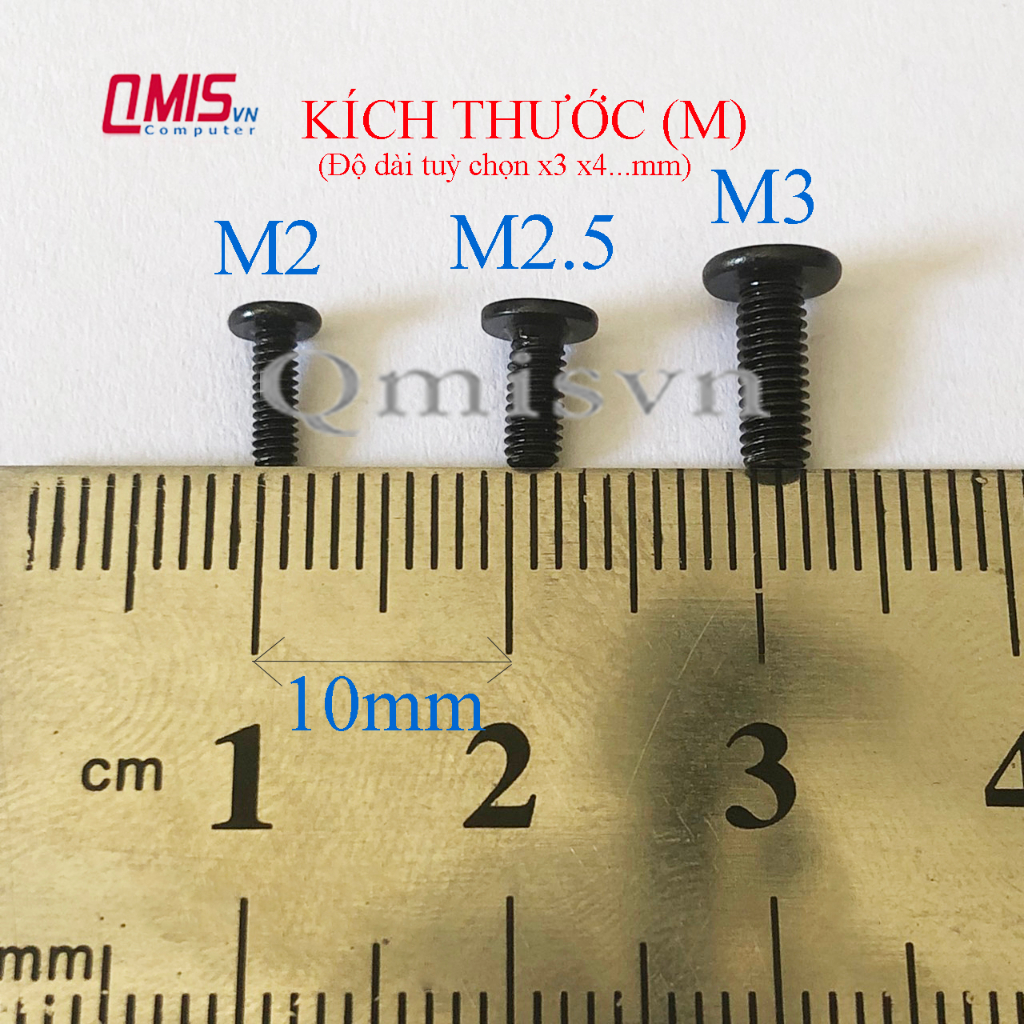 M2*8  - Ốc vít đáy laptop kích thước M2x8 M2 x 8 mm