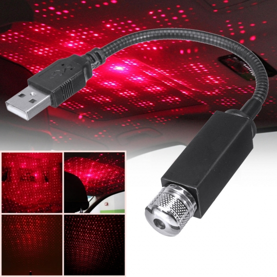 Đèn Trang Trí Sao Tia Laser Nguồn Usb / Đèn Laser Trang Trí Chiếu Trần Nhà, Trần Xe Nguồn Usb