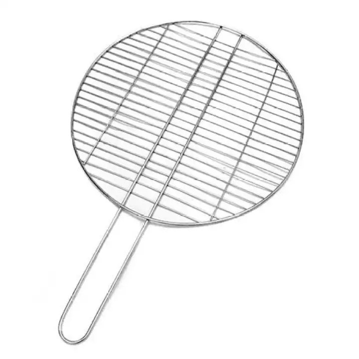 Vỉ Nướng Inox Tròn Có tay Cầm