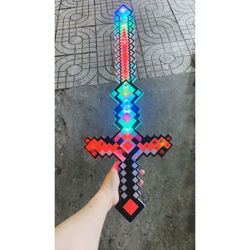 Đồ Chơi Mô Hình Kiếm/Đao MINECRAFT Có Đèn Mẫu Mới