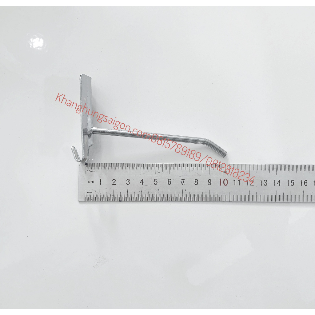 COMBO KỆ KHUNG LƯỚI TREO ĐỒ +  15 MÓC TREO LƯỚI MẠ XI 15CM