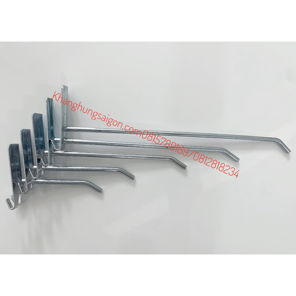 COMBO KỆ KHUNG LƯỚI TREO ĐỒ +  15 MÓC TREO LƯỚI MẠ XI 15CM